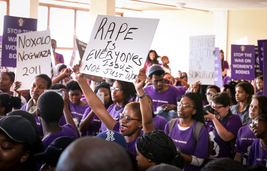 South Africa Rape Protest