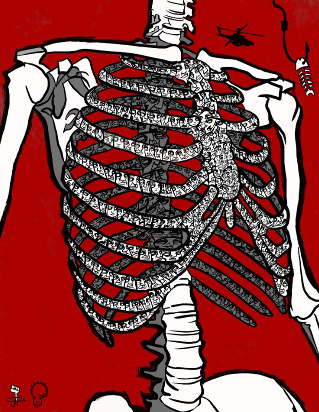 Starvation, illustration by Nidal El Khairy